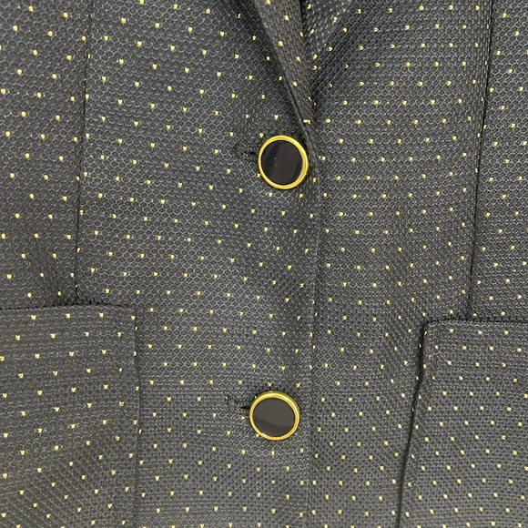 BB Dakota Navy & Gold Polka Dot Blazer - Picture 4 of 7